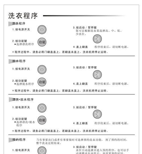 如何进行三星洗衣机程序复位（简单操作让你的洗衣机重新开始工作）  第2张