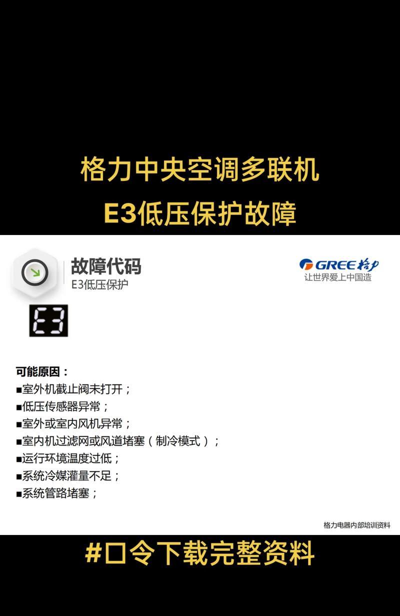 海尔空调显示屏出现E3故障的原因及排除方法（掌握正确的排除方法）  第2张