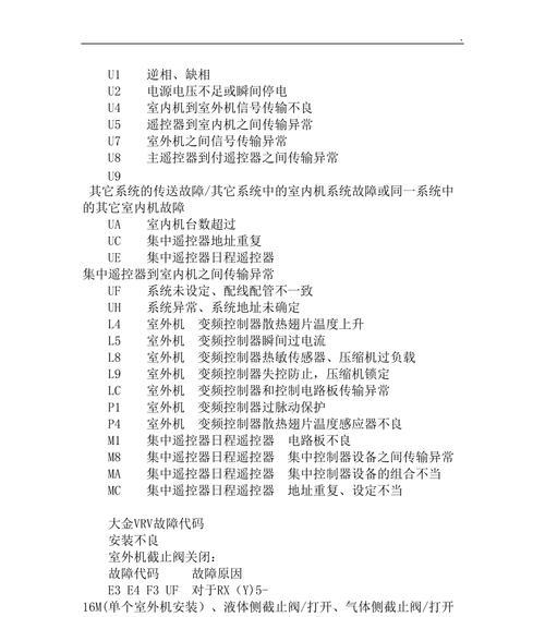 中央空调显示mp故障怎么办？如何快速解决？  第2张